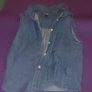 Button down tank top